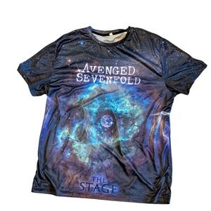 Avenged Sevenfold The Stage Galaxy Print T Shirt Mens XXL